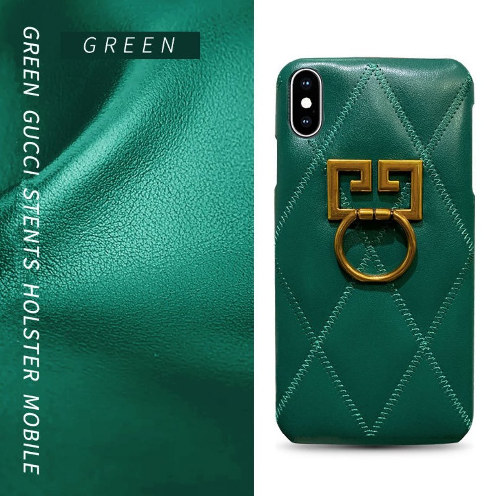 Female phone case soft leather green - Picture 3 of 3